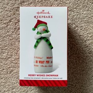 Hallmark Keepsake “Merry Wishes Snowman”